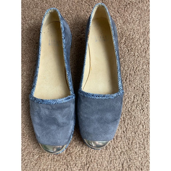 Stuart Weitzman Tipadrille Blue Jean Flats Size 7M - Picture 11 of 13